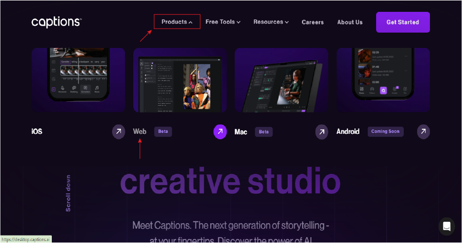 آموزش استفاده از سایت captions.ai برای ایجاد زیرنویس خودکار و اتومات فیلم