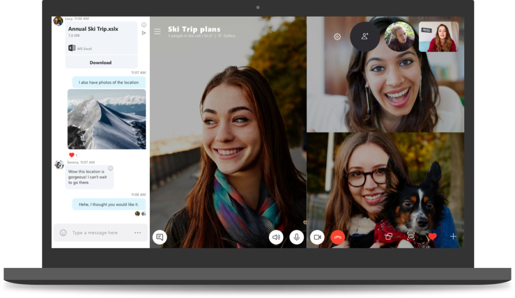 برنامه اسکایپ Skype  برای برقراری تماس تصویری