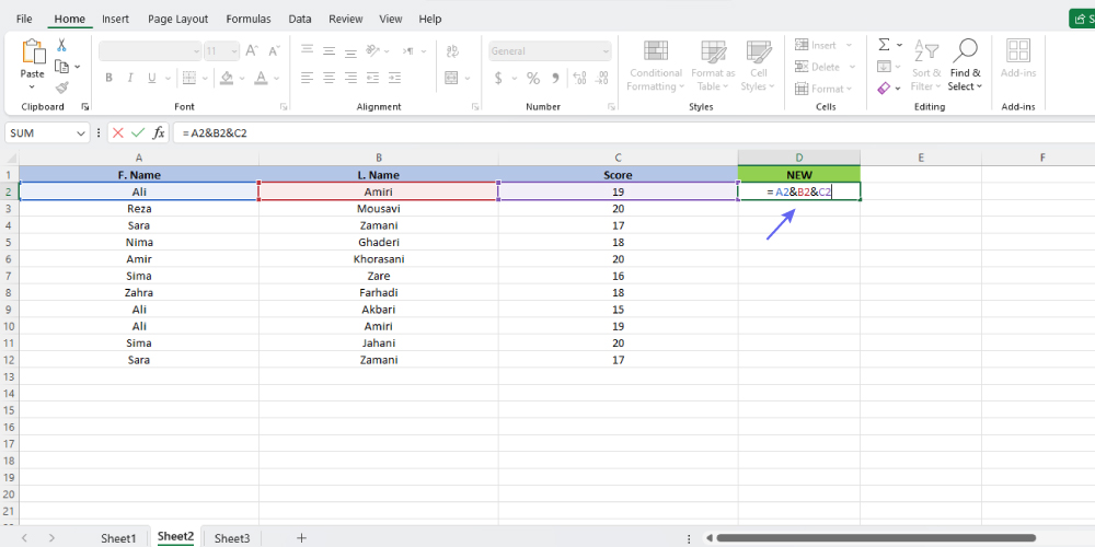 آموزش پیدا کردن ردیف و سطر های تکراری در اکسل