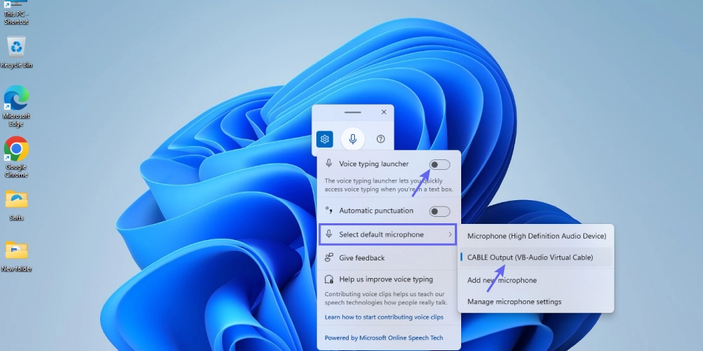 تبدیل صدا به متن انگلیسی در ویندوز
